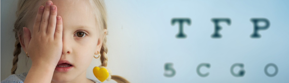 Heeft mijn kind een lui oog? Symptomen van een lui oog. Onderzoek bij vermoeden lui oog. Behandeling lui oog kind